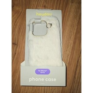 Heyday Faux Fur Phone Case for Apple iPhone 15 Pro Cream (F408125-08/25) S13
